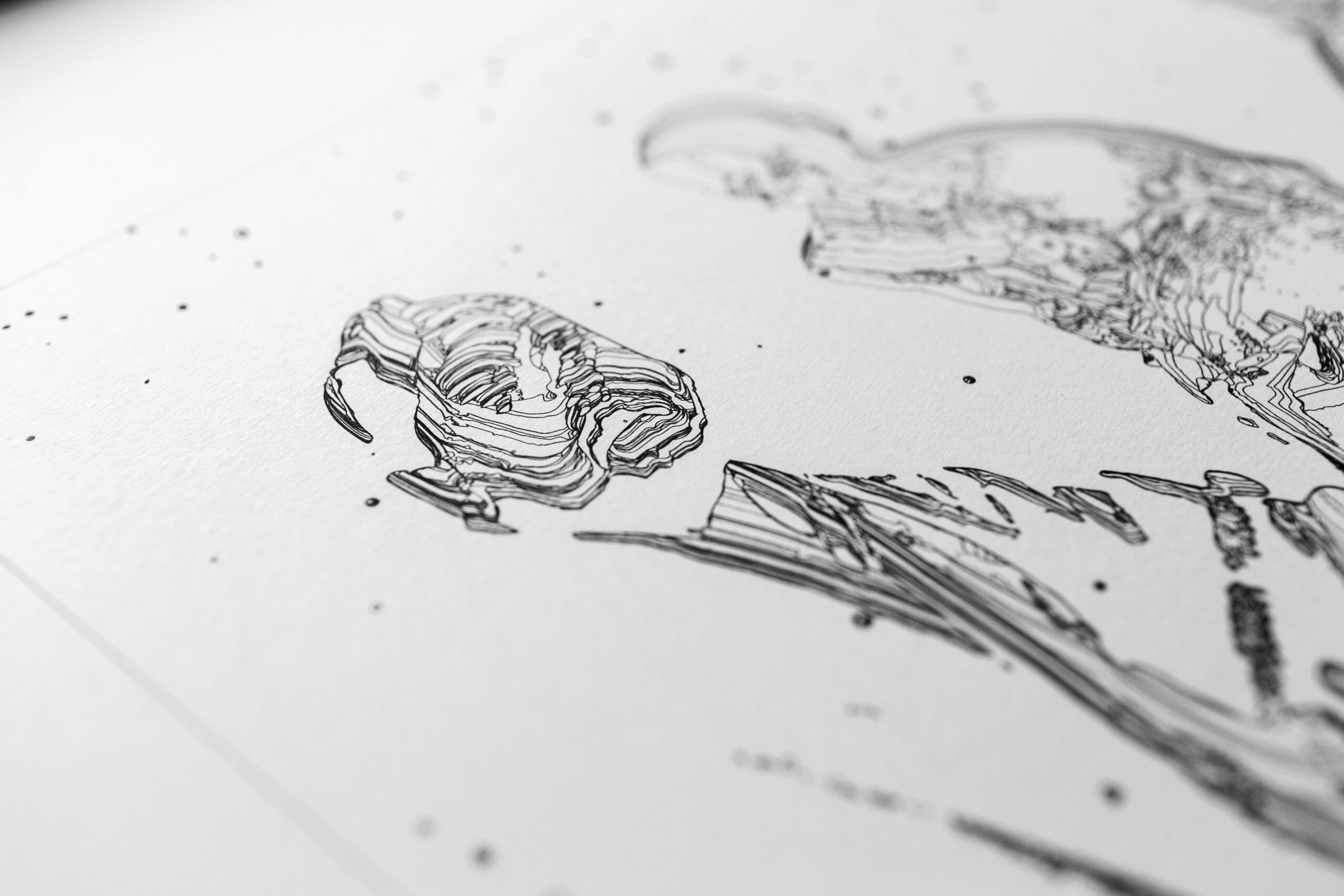 Appreciating a melody engraved on a floating turntable